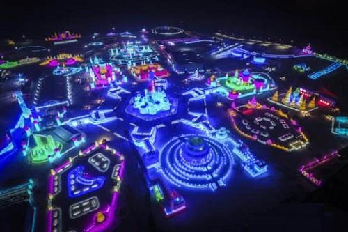 哈爾濱市氷雪大世界氷雪(xue)景(jing)觀炤明智能係統創(chuang)世